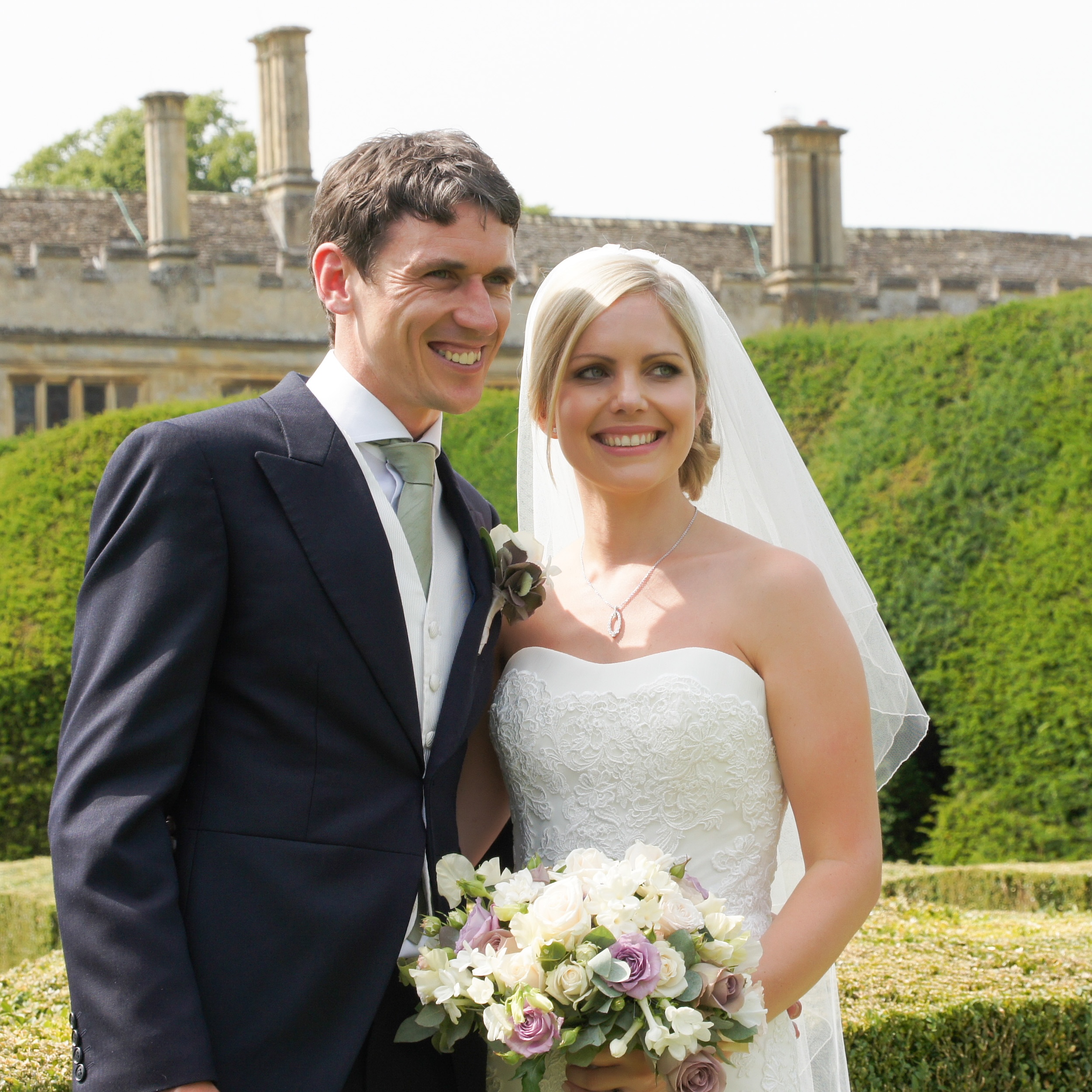 A moment from a Sudeley Castle wedding photographed by Michael Gane
